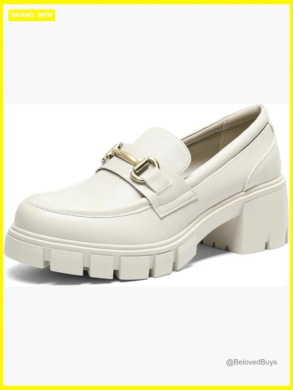 Platform Chunky Loafers with Horsebit Detail